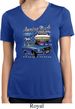 Ford American Muscle 1967 Mustang Ladies Moisture Wicking V-neck Shirt