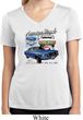 Ford American Muscle 1967 Mustang Ladies Moisture Wicking V-neck Shirt
