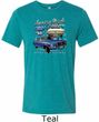 Ford American Muscle 1967 Mustang Mens Tri Blend Crewneck Shirt