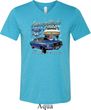 Ford American Muscle 1967 Mustang Mens Tri Blend V-neck Shirt