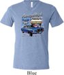 Ford American Muscle 1967 Mustang Mens Tri Blend V-neck Shirt