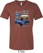 Ford American Muscle 1967 Mustang Mens Tri Blend V-neck Shirt