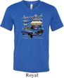 Ford American Muscle 1967 Mustang Mens Tri Blend V-neck Shirt