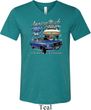 Ford American Muscle 1967 Mustang Mens Tri Blend V-neck Shirt