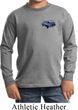 Ford American Muscle 1967 Mustang Pocket Print Kids Long Sleeve Shirt