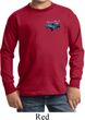 Ford American Muscle 1967 Mustang Pocket Print Kids Long Sleeve Shirt