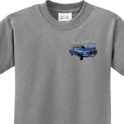 Ford American Muscle 1967 Mustang Pocket Print Kids Shirt