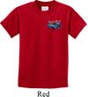 Ford American Muscle 1967 Mustang Pocket Print Kids Shirt