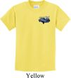 Ford American Muscle 1967 Mustang Pocket Print Kids Shirt
