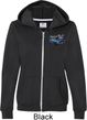 Ford American Muscle 1967 Mustang Pocket Print Ladies Full Zip Hoodie