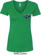 Ford American Muscle 1967 Mustang Pocket Print Ladies V-Neck Shirt