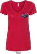 Ford American Muscle 1967 Mustang Pocket Print Ladies V-Neck Shirt