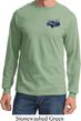 Ford American Muscle 1967 Mustang Pocket Print Long Sleeve Shirt