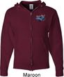 Ford American Muscle 1967 Mustang Pocket Print Mens Full Zip Hoodie