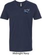 Ford American Muscle 1967 Mustang Pocket Print Mens V-Neck Shirt