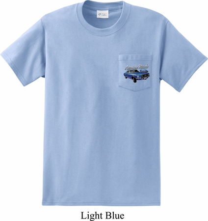 Ford American Muscle 1967 Mustang Pocket Print Pocket Shirt