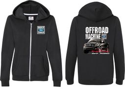 Ford F-150 Off Road Machine (Front & Back) Ladies Full Zip Hoodie