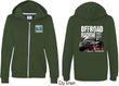 Ford F-150 Off Road Machine (Front & Back) Ladies Full Zip Hoodie