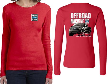 Ford F-150 Off Road Machine (Front & Back) Ladies Long Sleeve