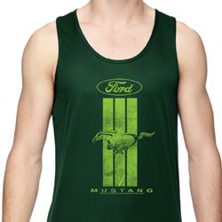 Ford Green Mustang Stripe Dry Wicking Tank Top Ford Green Mustang Stripe Dry Wicking Tank Top