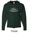 Ford Hoodie Distressed An American Classic Mens Full Zip Hoody