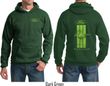 Ford Hoodie Green Mustang Stripe (Front & Back) Hoody