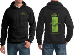 Ford Hoodie Green Mustang Stripe (Front & Back) Hoody Ford Hoodie Green Mustang Stripe (Front & Back) Hoody