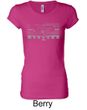 Ford Ladies Shirt Legend Honeycomb Grille Longer Length Tee T-Shirt
