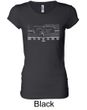 Ford Ladies Shirt Legend Honeycomb Grille Longer Length Tee T-Shirt