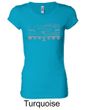 Ford Ladies Shirt Legend Honeycomb Grille Longer Length Tee T-Shirt