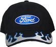 Ford Logo Hat - Flaming Embroidered Adjustable Cap