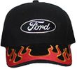 Ford Logo Hat - Flaming Embroidered Adjustable Cap