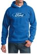 Ford Logo Hoodie Hooded Sweatshirt - Oval Emblem Adult Royal Hoody