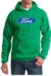 Ford Logo Hoodie Hooded Sweatshirt - Oval Emblem Kelly Green Hoody