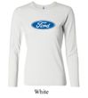Ford Logo Shirt Oval Emblem Ladies Long Sleeve Tee T-Shirt