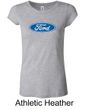 Ford Logo Shirt Oval Emblem Ladies Longer Length Tee T-Shirt