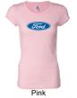 Ford Logo Shirt Oval Emblem Ladies Longer Length Tee T-Shirt