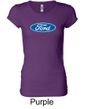 Ford Logo Shirt Oval Emblem Ladies Longer Length Tee T-Shirt