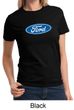 Ford Logo Shirt Oval Emblem Ladies Tee T-Shirt