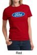 Ford Logo Shirt Oval Emblem Ladies Tee T-Shirt