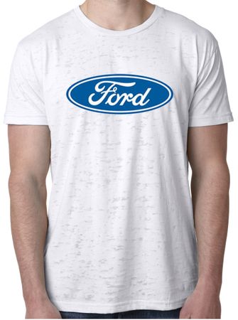 Ford Logo Shirt Oval Emblem Mens Burnout Tee T-Shirt