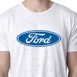 Ford Logo Shirt Oval Emblem Mens Burnout Tee T-Shirt