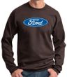 Ford Logo Sweatshirt - Oval Emblem Adult Brown Sweat Shirt