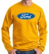 Ford Logo Sweatshirt - Oval Emblem Adult Gold Sweat Shirt