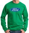 Ford Logo Sweatshirt - Oval Emblem Adult Kelly Green Sweat Shirt