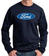 Ford Logo Sweatshirt - Oval Emblem Adult Navy Sweat Shirt