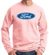 Ford Logo Sweatshirt - Oval Emblem Adult Pink Sweat Shirt