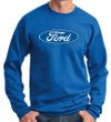 Ford Logo Sweatshirt - Oval Emblem Adult Royal Sweat Shirt