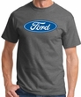 Ford Logo T-shirt - Oval Emblem Classic Car Adult Charcoal Tee Shirt