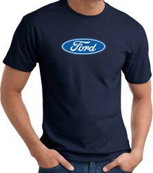 Ford Logo T-shirt - Oval Emblem Classic Car Adult Navy Tee Shirt